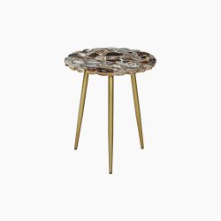 trampoline Myra Blue & Black End Table