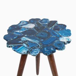 trampoline Myra Blue Agate End Table