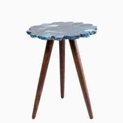 trampoline Myra Blue Agate End Table