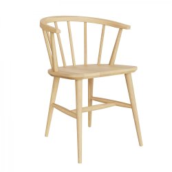 Como Dining Arm Chair - Oak with Green Cushion