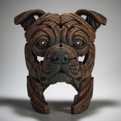 Staffordshire Bull Terrier Bust Brindle