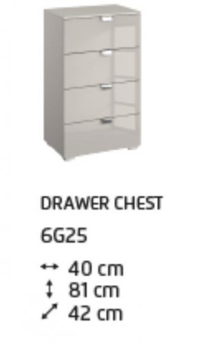 Erimo 6G25 4 Drawer Chest