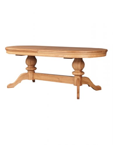 Clemence Richards Moreno Double Pedestal Table (+500 leaf)