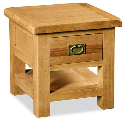 Clumber Lamp Table with Drawer