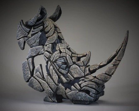 Rhinoceros Bust White