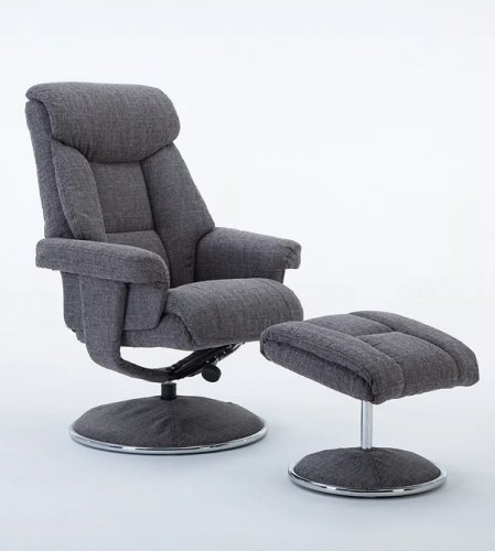 Broome Recliner Chair and Stool