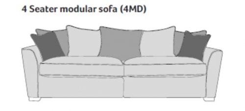 Waterford 4 Seater Sofa  (Pillow back)