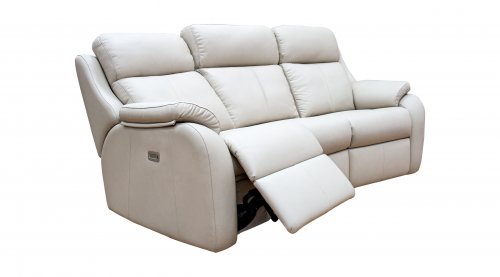 G Plan Kingsbury 3 Curved DBL Power Reclining with Headrest and Lumbar