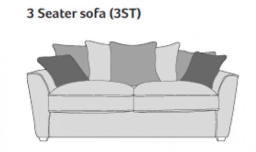 Waterford 3STR SOFA  (Pillow back)