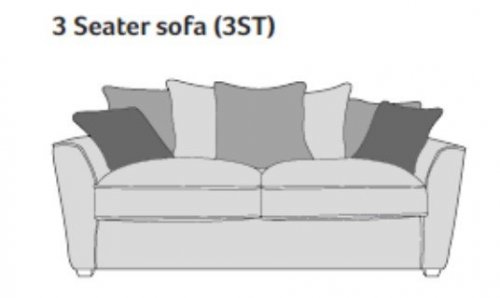 Waterford 2STR SOFA  (Pillow back)