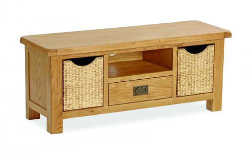 Clumber Large TV Unit with Baskets