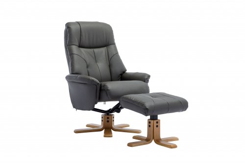 Palm Recliner Chair and Stool