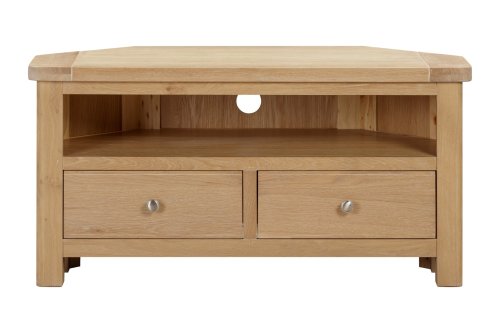 Dundee Glencoe Oak Corner TV Unit
