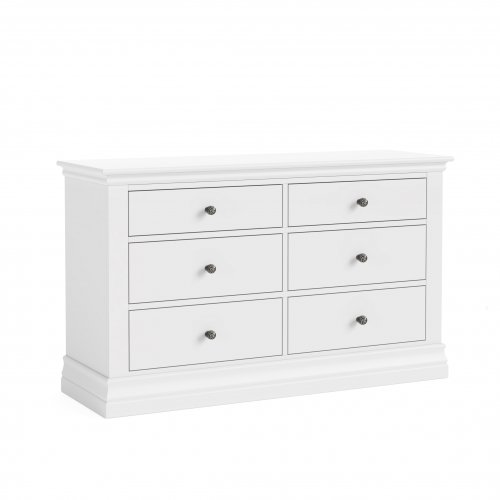 Bordeaux 6 Chest of Drawers - White