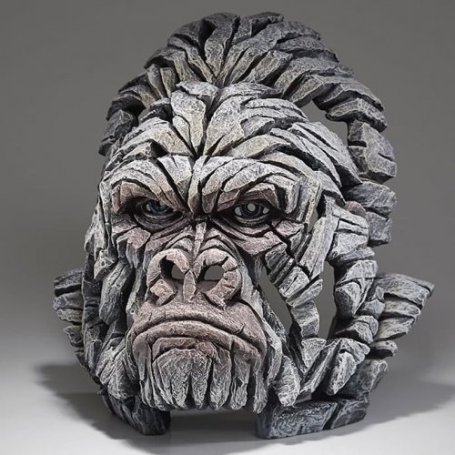 Gorilla Bust White