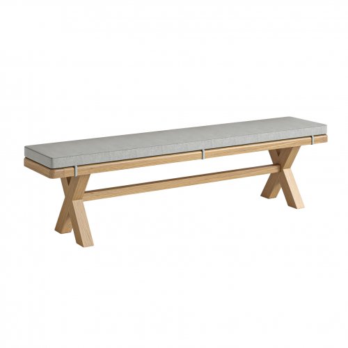 Holbrook Cross Dining Bench with Cushion