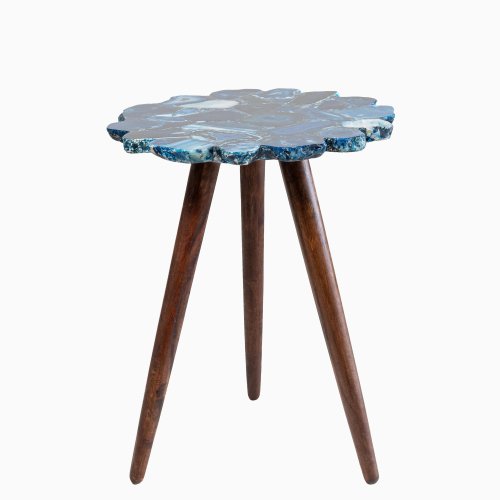 trampoline Myra Blue Agate End Table