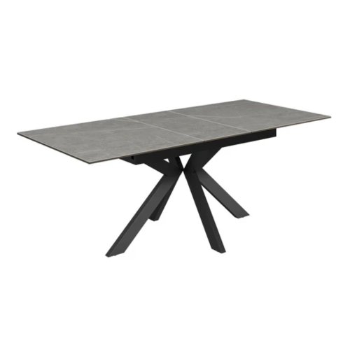 Aramis 160-200cm Matt Grey Ceramic Extending Dining table