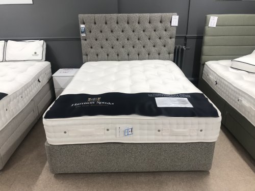 Harrison 5'0" Hollyhock Mattress &  Continental Drawer Divan & Budapest Headboard