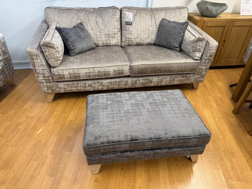 Royal Designs Hampton 3 Seater Sofa, Snuggler Chair & Footstool