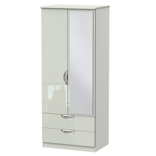 Welcome Camden 2'6'' 2 Drawer Mirror Wardrobe