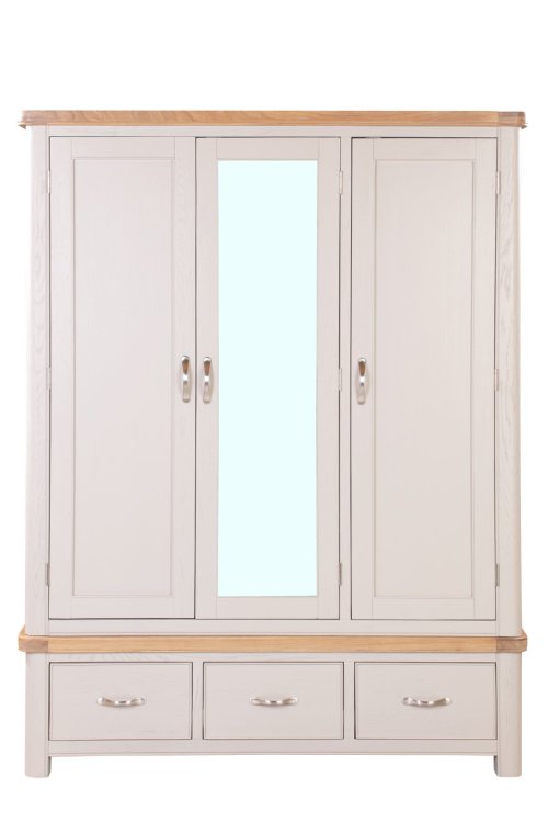 Dundee Oban Painted Triple Wardrobe