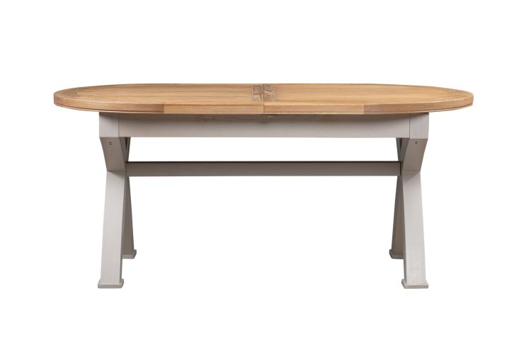 Dundee Oban Painted180/230cm Oval Cross Leg Dining Table