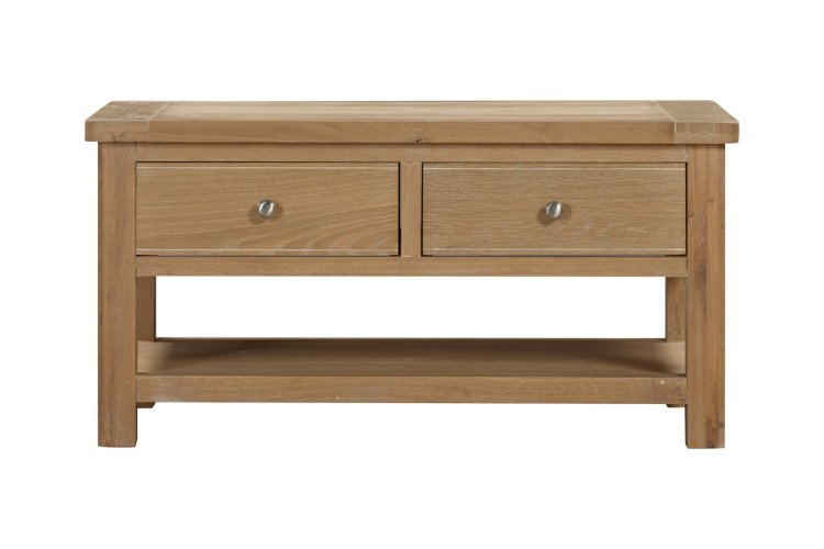 Dundee Glencoe Oak Coffee Table with 2 Drawers