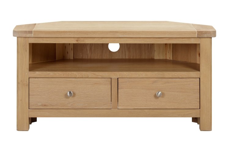 Dundee Glencoe Oak Corner TV Unit