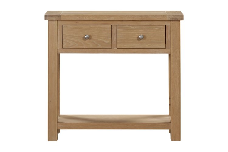 Dundee Glencoe Oak Console Table with 2 Drawers