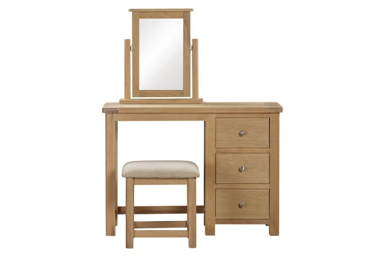 Dundee Glencoe Oak Dressing Table Set
