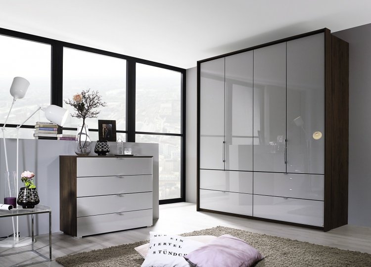 Erimo 204cm 4 Door 6 Drawer Wardrobe