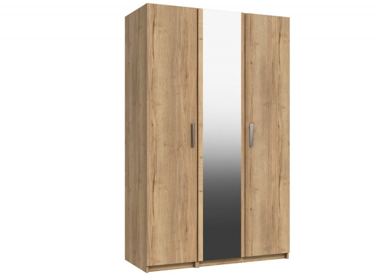 Waterfall 3 Door Wardrobe with Mirror