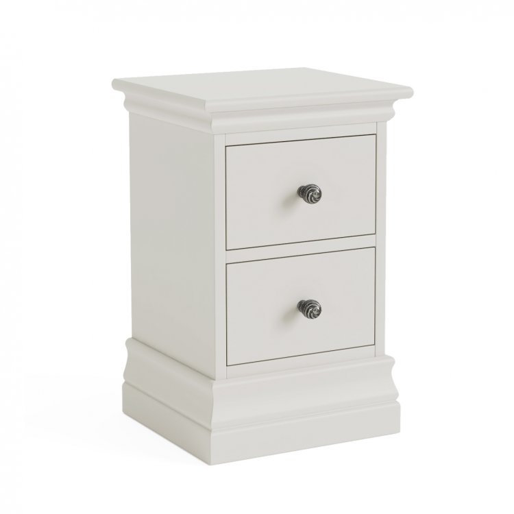 Bordeaux Narrow Bedside Chest - Cotton