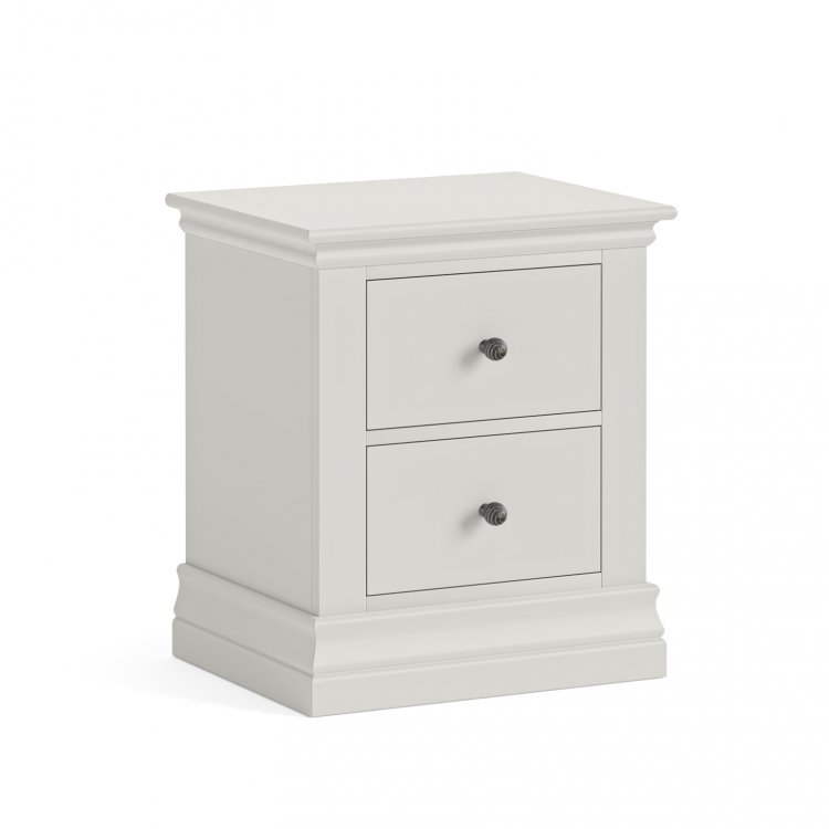 Bordeaux 2 Drawer Bedside Chest - Cotton