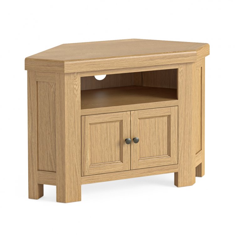 Holbrook Corner TV Unit with 2 Drawers