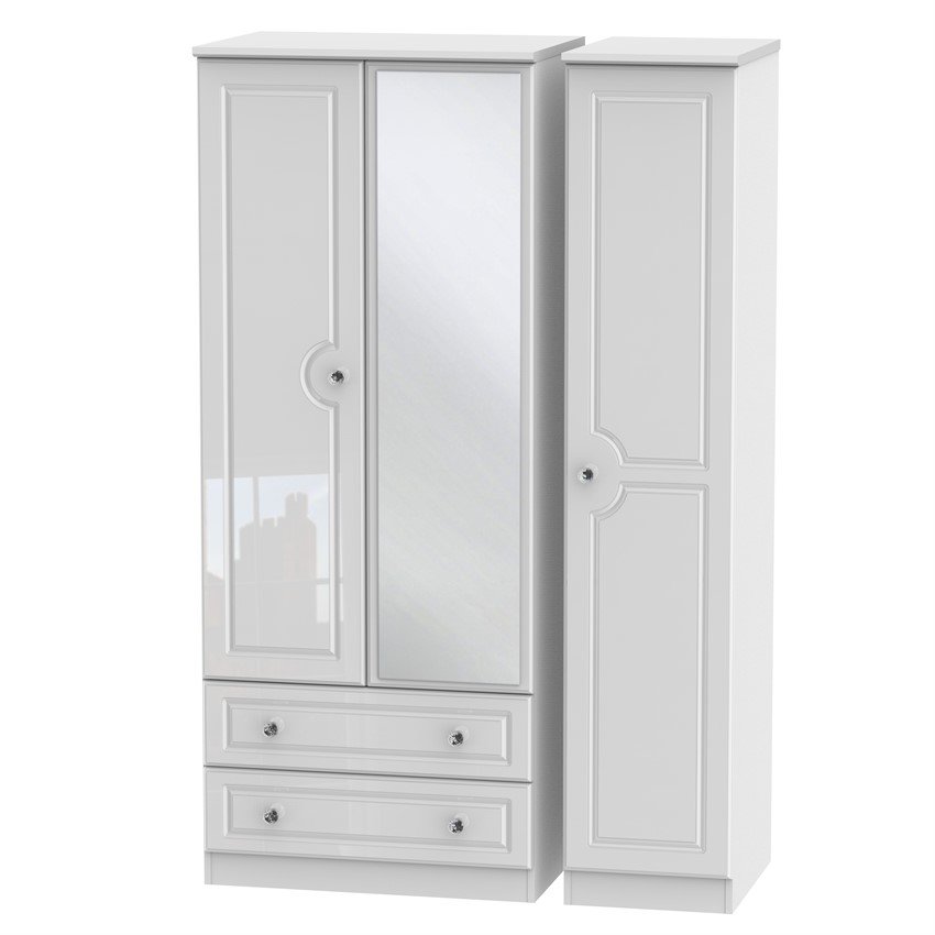Welcome Balmoral Triple 2 Drawer Mirror Wardrobe Eyres Furniture